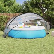 vidaXL Poolkupol Transparent 405 x 405 x 192 cm PVC