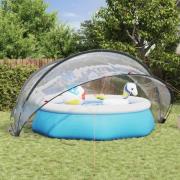 vidaXL Poolkupol Transparent 472 x 460 x 229 cm PVC