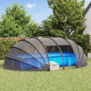 vidaXL Pooltält Dome Transparent 538 x 440 x 204 cm