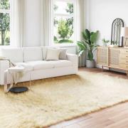 vidaXL Fusk Skinnmatta Tafalla Kräm 200 x 280 cm Polyester