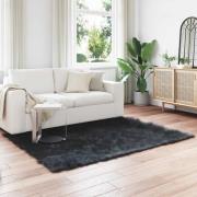 vidaXL Fusk Skinnmatta Tafalla Svart 140 x 200 cm Polyester