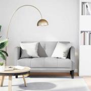 vidaXL Loveseat soffa molngrå 111 cm tyg