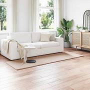 vidaXL Halkfri imitationskaninpälsmatta Olite Taupe 80 x 250 cm