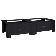 vidaXL Tvättmaskin Pedestal 2 pcs Svart 64 x 55 x 32.5 cm Stål