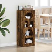 vidaXL Sideboard Rökt ek 40 x 35 x 100,5 cm Konstruerat trä