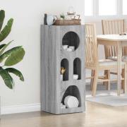 vidaXL Sideboard Grå Sonoma 40 x 35 x 100.5 cm Konstruerat trä