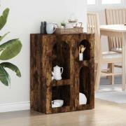 vidaXL Sideboard Rökt ek 59 x 35 x 80.5 cm Konstruerat trä