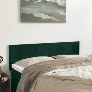 vidaXL Sänggavlar mörkgrön 144x5x78/88 cm sammet
