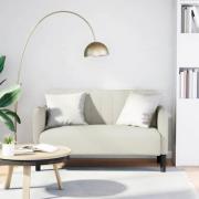 vidaXL Loveseat soffa creme 109 cm sammet