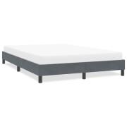 vidaXL Sängram utan madrass mörkgrå 140x220 cm sammet