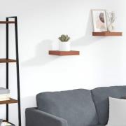 vidaXL Vägg hylla Väggmonterad Röd 23 x 23,5 x 4 cm Konstruerat trä