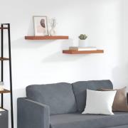 vidaXL Vägg hylla med lagring 2 pcs Röd 50 x 23 x 4 cm Konstruerat trä