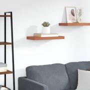 vidaXL Vägg hylla Väggmonterad Röd 60 x 23 x 4 cm Konstruerat trä