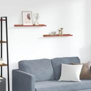 vidaXL Vägg hylla med hylla 2 pcs Röd 60 x 9 x 3 cm Konstruerat trä