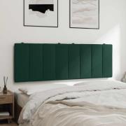 vidaXL Headboard Cushion "Hanko" Dark Green 120 cm Velvet