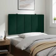vidaXL Headboard Cushion "Hanko" Dark Green 100 cm Velvet