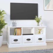 vidaXL Tv-bänk vit 100x35x50 cm konstruerat trä
