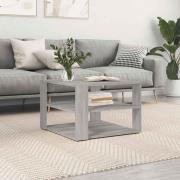 vidaXL Soffbord grå sonoma 58x58x40 cm konstruerat trä