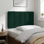 vidaXL Headboard Cushion "Hanko" Dark Green 90 cm Velvet