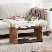 vidaXL Kaffeebord Naturfärg 70 x 35 x 35 cm Massivt mahognyträ