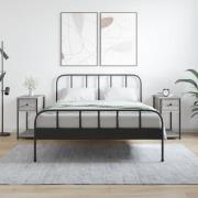 vidaXL Sängbord 2 st grå sonoma 30x60x60 cm konstruerat trä