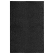 vidaXL Dörrmatta tvättbar svart 120x180 cm