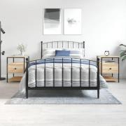 vidaXL Sängbord 2 st sonoma-ek 40x42x56 cm konstruerat trä