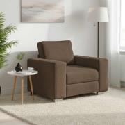 vidaXL Soffa Brun 100 x 77 x 82 cm tyg