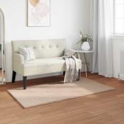 vidaXL Fusk-kaninpälsmatta Olite Taupe 60 x 110 cm Polyester