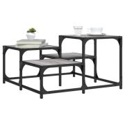 vidaXL Soffbord grå sonoma 68x68x40 cm konstruerat trä