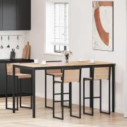 vidaXL Barbord Naturfärg 110 x 55 x 105 cm Massiv furu