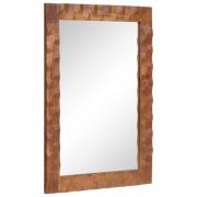 vidaXL Badrumsspegel med spegel Acacia Brun Finish 50 x 70 x 2,5 cm