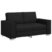 vidaXL Soffa Svart 160 x 78 x 84 cm tyg