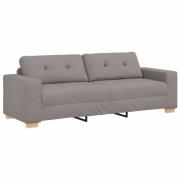 vidaXL Soffa Taupe 221 x 78 x 80 cm tyg