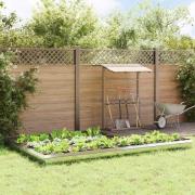 vidaXL Snigelstaket 16 pcs Silver Galvaniserat Stål