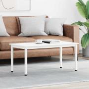 vidaXL Kaffeebord Vit 100 x 50 x 45 cm Massiv furu