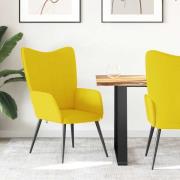 vidaXL Vilstol senapsgul tyg