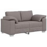 vidaXL Soffa Taupe 160 x 77 x 82 cm tyg