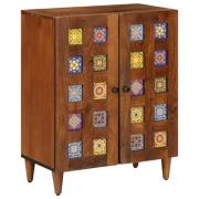 vidaXL Sideboard Valnöt 60 x 33 x 75 cm Massivt mangoträ