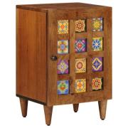 vidaXL Badrumsskåp med lagring med dörr Valnöt 38 x 33,5 x 58 cm