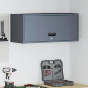 vidaXL Vägghylla för garage Antracit 80 x 33 x 35 cm