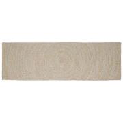 vidaXL Matta Naturlig och vit 80 x 200 cm Jute