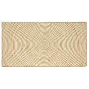 vidaXL Matta Naturlig och vit 100 x 200 cm Jute