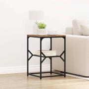 vidaXL Sidobord Gammalt trä 41 x 40 x 60 cm Konstruerat trä och stål