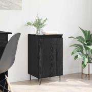 vidaXL Sideboard Väggmonterad Svart Ek 40 x 35 x 70 cm Konstruerat trä