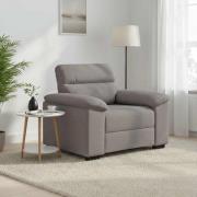 vidaXL Soffstol taupe 60 cm tyg