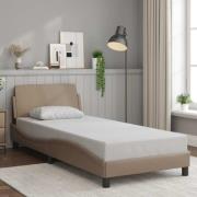 vidaXL Bed Frame "Dover" Cappuccino 80x200 cm Faux Leather