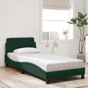 vidaXL Bed Frame "Dover" Dark Green 80x200 cm Velvet