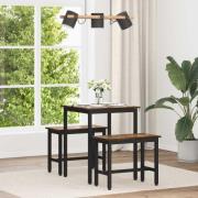 vidaXL Matbord 60 x 60 x 75 cm METALL