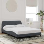 vidaXL Bed Frame "Dover" Dark Grey 120x200 cm Velvet